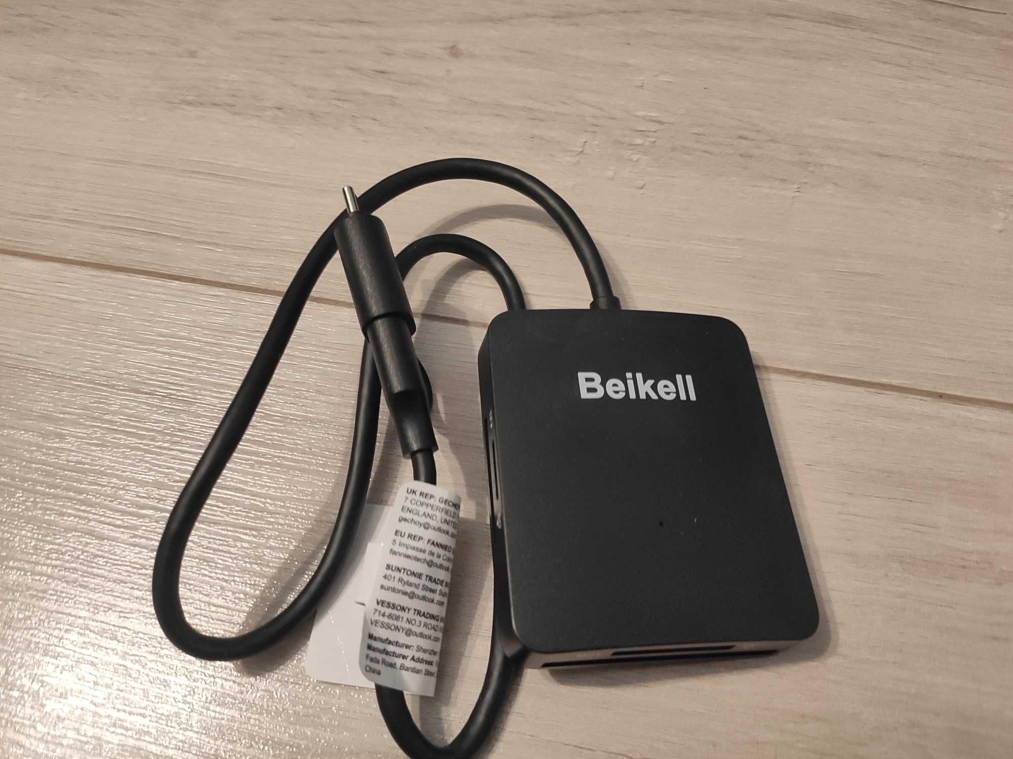 Czytnik kart pamięci Micro SD CF MF Beikell B6316 USB USB C