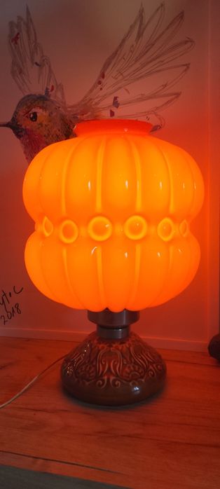 Lampa nocna Polam Wieliczka PRL