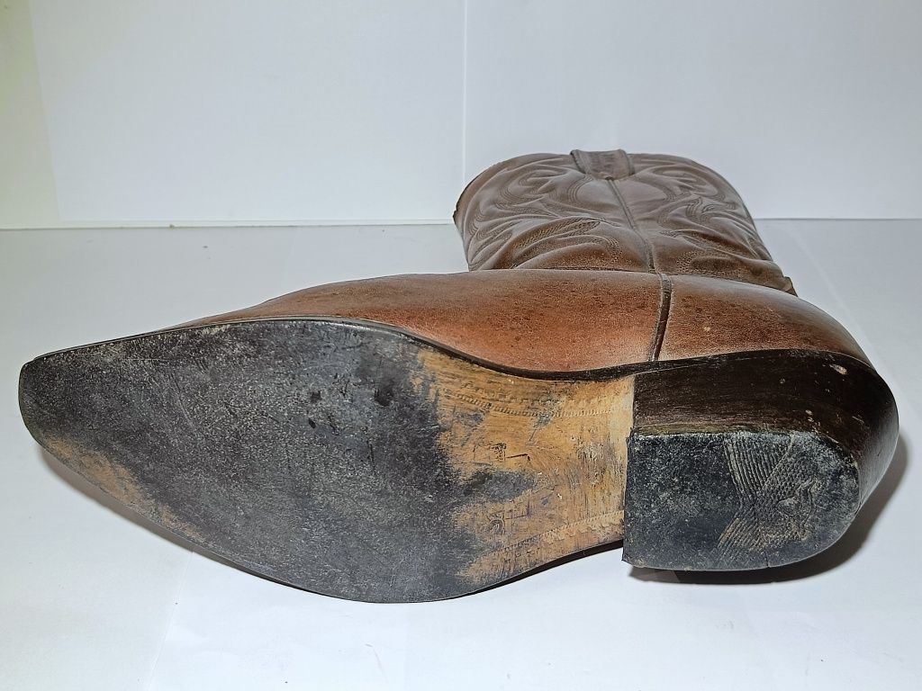 Skórzane Buty Kowbojskie Joe Sanchez  Rozmiar EU 43 (28cm)  Brązowe