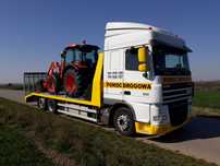Transport maszyn- 15 ton, laweta z wciągarką, Kraków-Proszowice-Polska