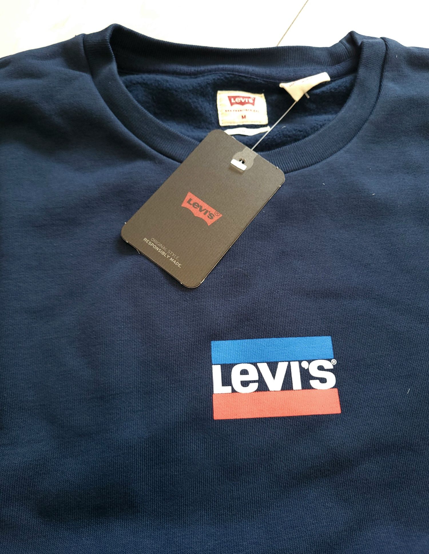 Nowa męska bluza LEVIS rozmiar M granatowa