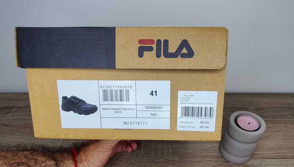 Sapatilhas Running Fila Workshift Preto (41)