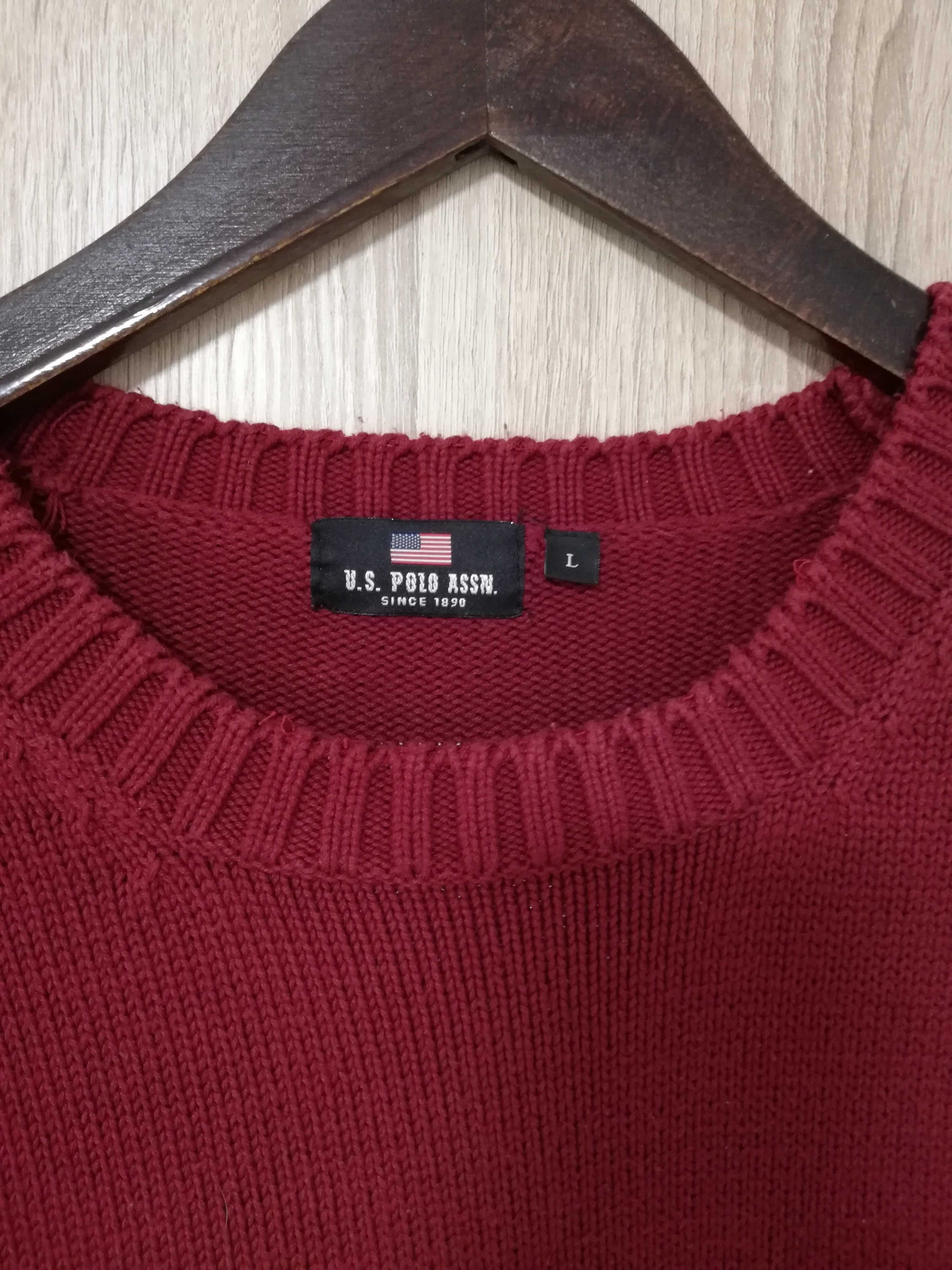 Sweter męski U.S Polo ASSN. 100% bawełna rozmiar L