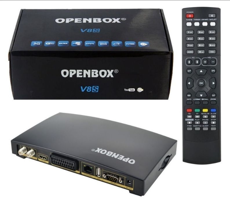 Box Satelite Openbox V8s (duas unidades)