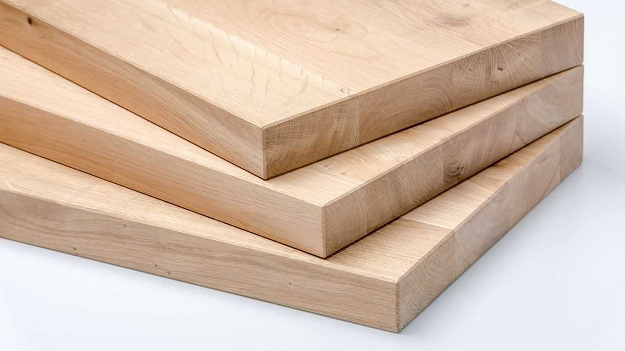 Drewniane schody z litego drewna dębowego