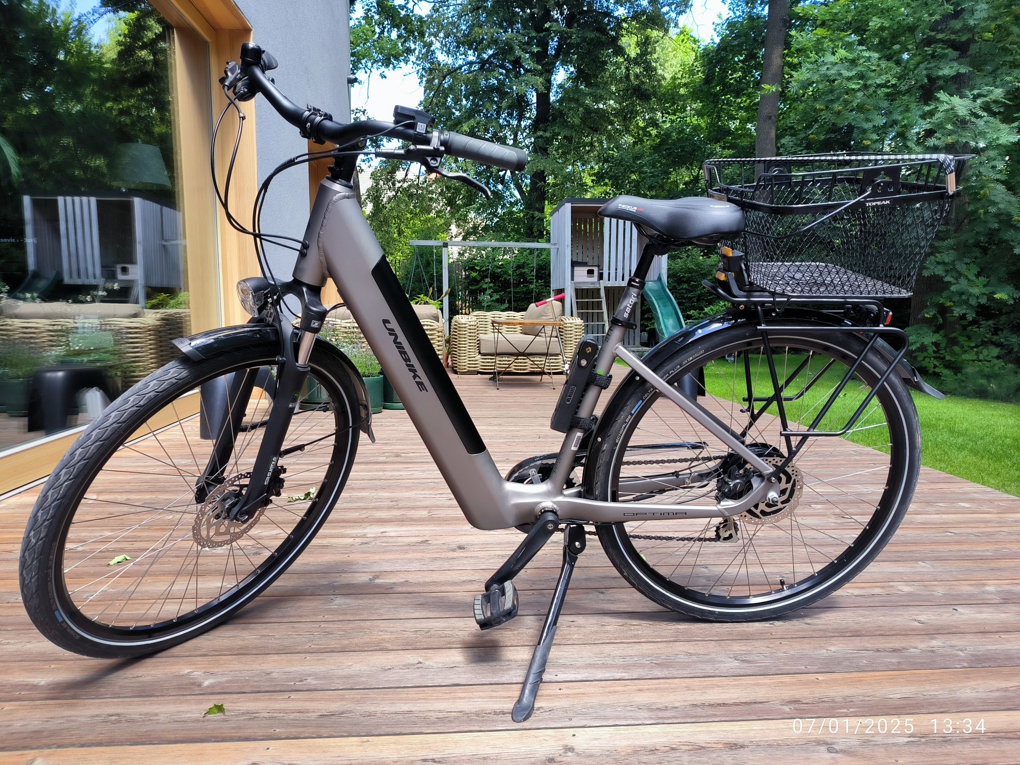 Rower elektryczny Unibike Optima 17"|Bateria 630Wh | Bardzo dobry stan