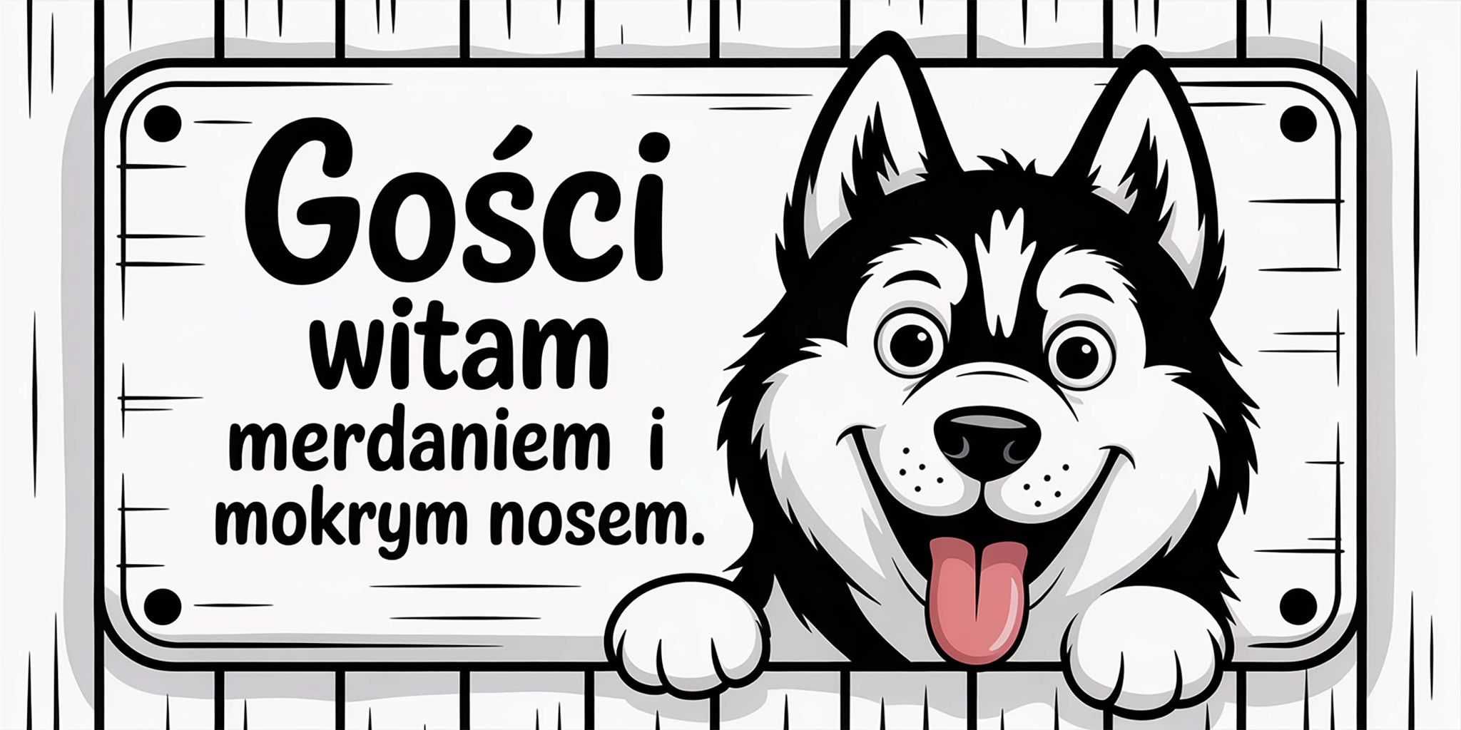 Tabliczki z numerem domu i ostrzegawcze