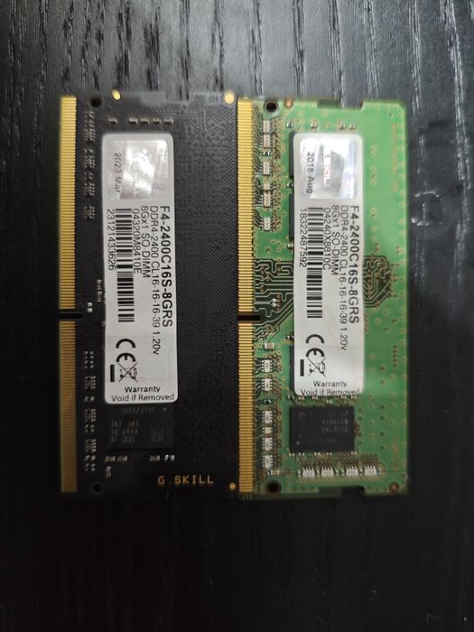 Módulos de memória RAM 8+8 16 Gb DDR4