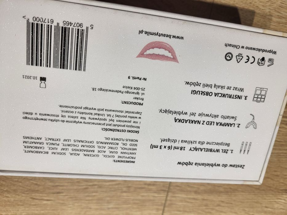 Urządzenie do wybielania zębów wybielacz