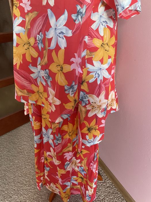 Kwiatowy komplet 158c kuloty i fraczek 40/42/44/46