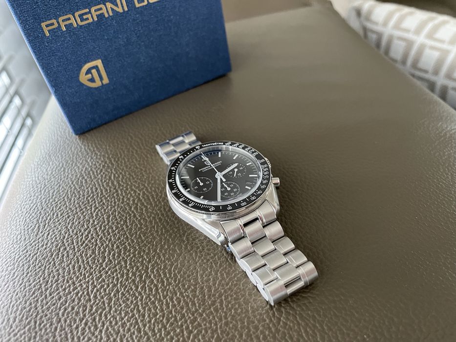 Zagarek chronograf Pagani Design klon moonswatch szafir nowy OKAZJA