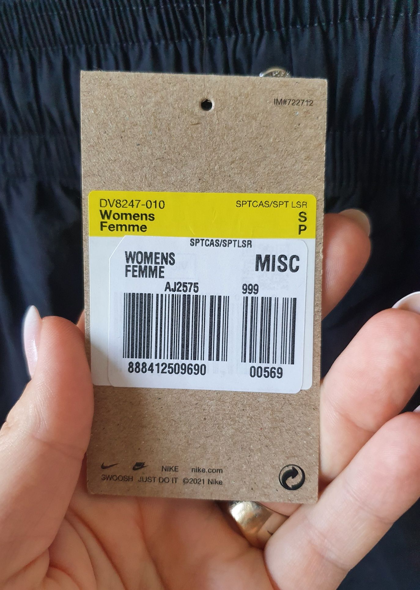 Nowa czarna spódniczka sportowa S 36 Nike AIR woven high-rise mini