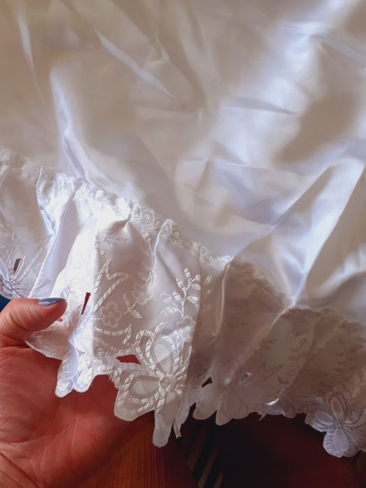 Toalha vintage branco pérola para camilha