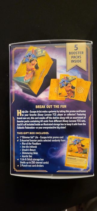 Lorcana Disney english booster box, deck, gift