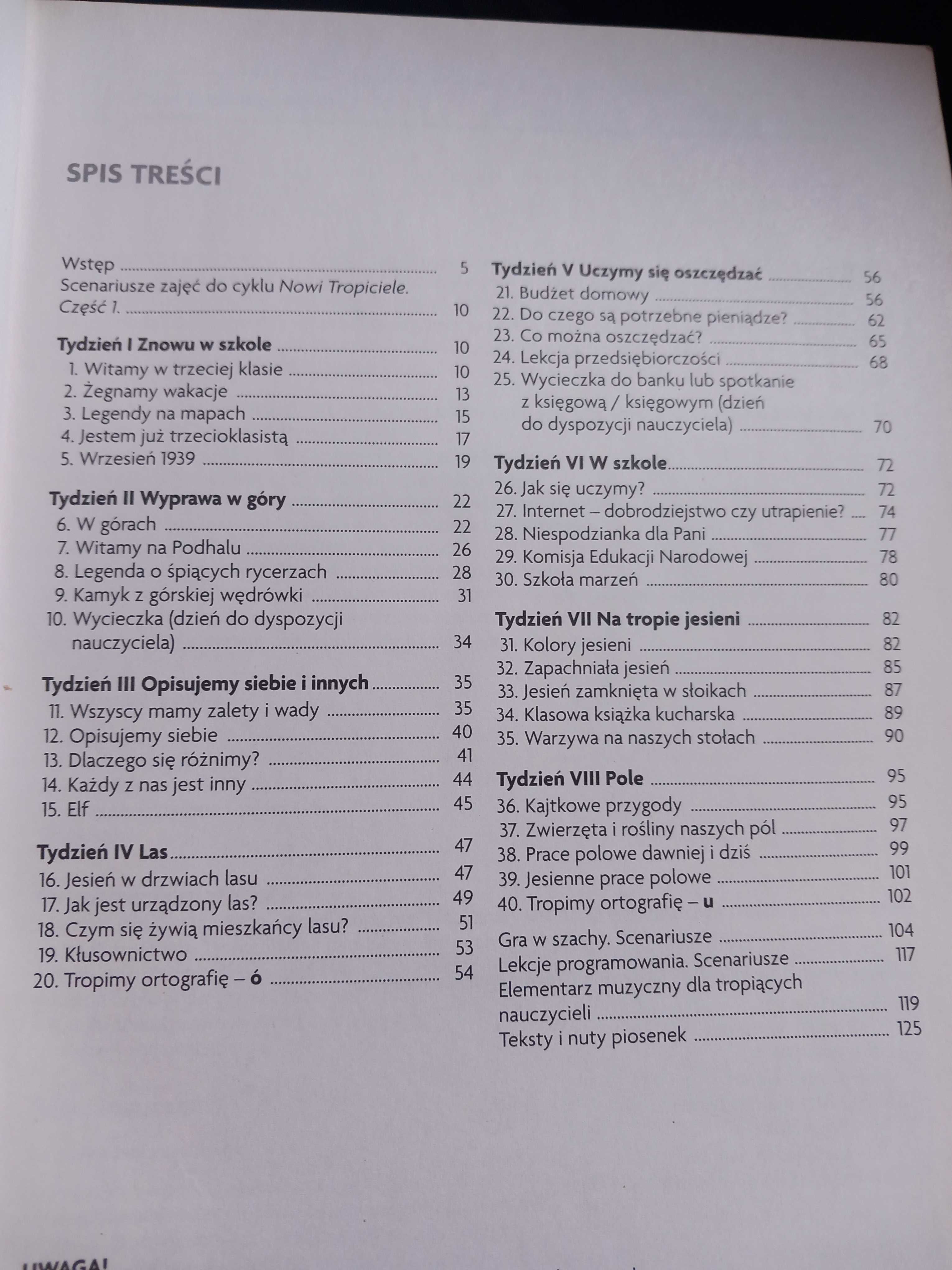 Nowi Tropiciele Poradnik nauczyciela klasa 3 część 1,2,3,4