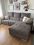 Sofá Chaise Longue Automático com Arrumação – Como Novo!