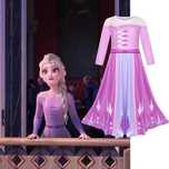 FROZEN 2 Vestido Princesa ELSA Lilás/Rosa - 6, 7, 8, 9 anos - NOVO
