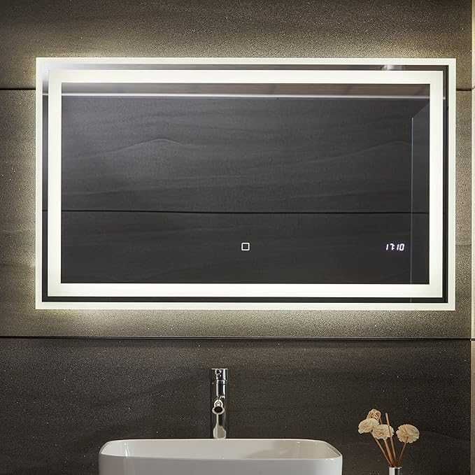 Lustro ścienne Aquamarin prostokąt 100 x 60 cm