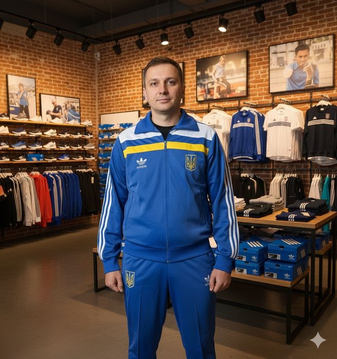 Спортивный костюм Adidas 80-х ,эластик (производство Австрия)