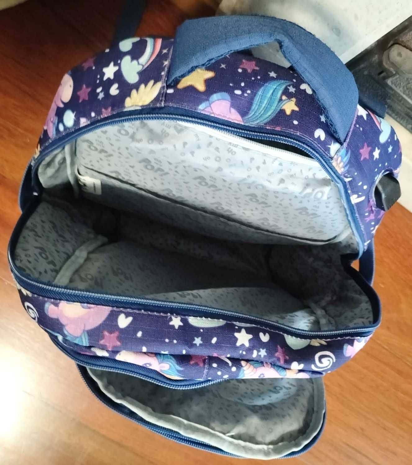 Mochila escolar Unicórnios