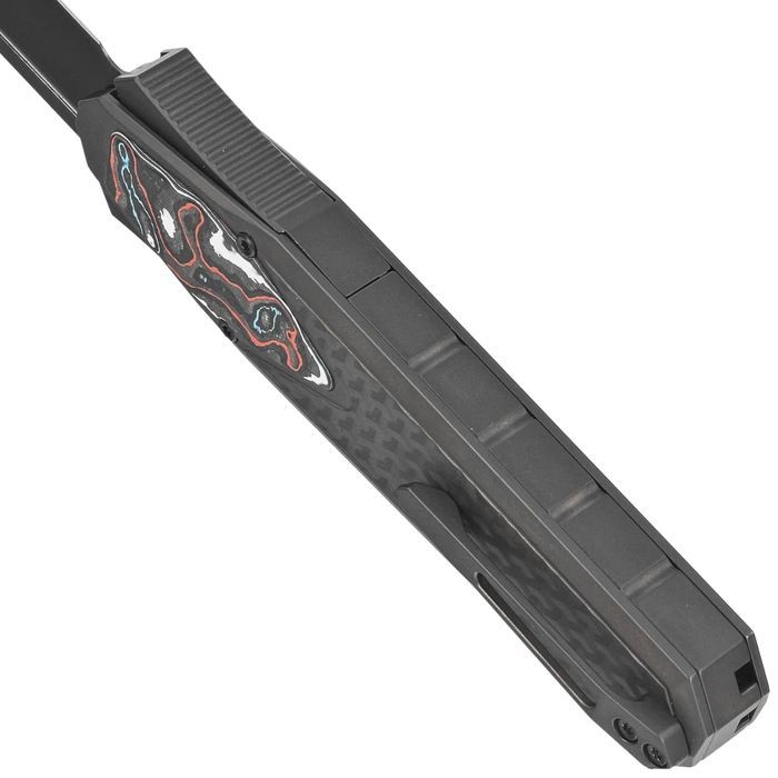 Nóż grawitacyjny Remette Swordfish Black DLC Titanium / Red Blue