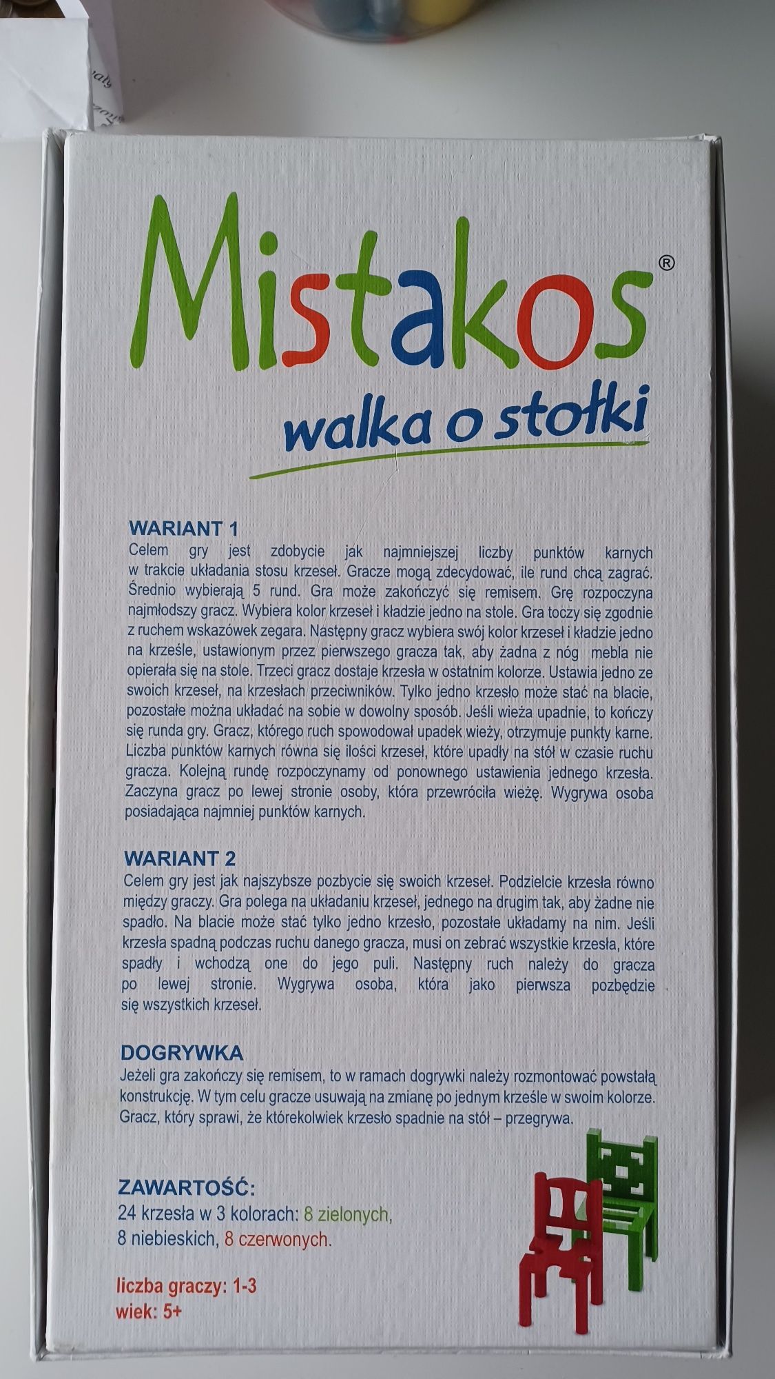 Gra "Walka o stołki"