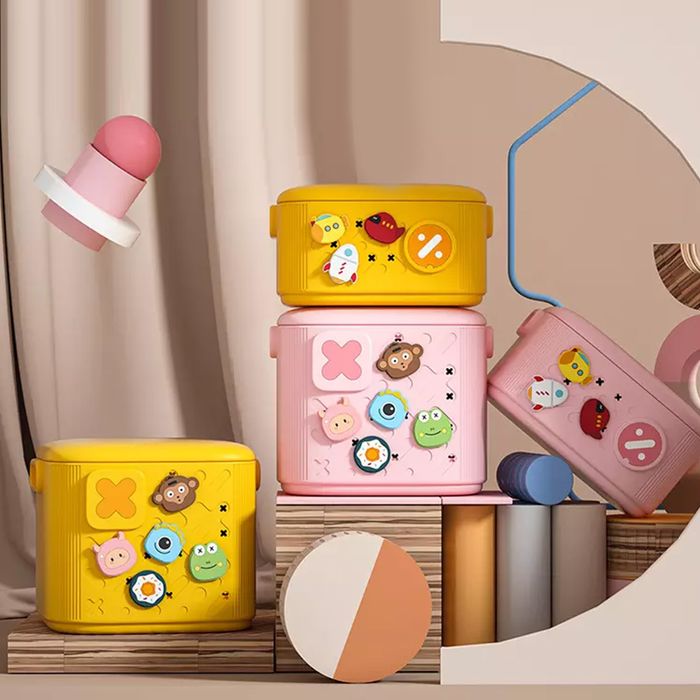 Pudełko pojemnik na zabawki 19L żółte