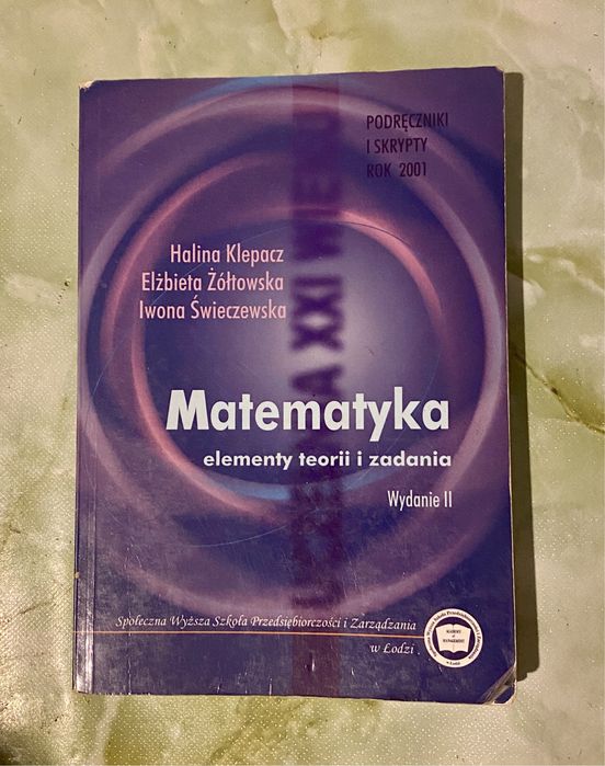 Matematyka elementy teorii i zadania