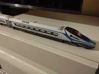 Model kartonowy zabawka pociąg expresowy  sklej model PENDOLINO IC PKP