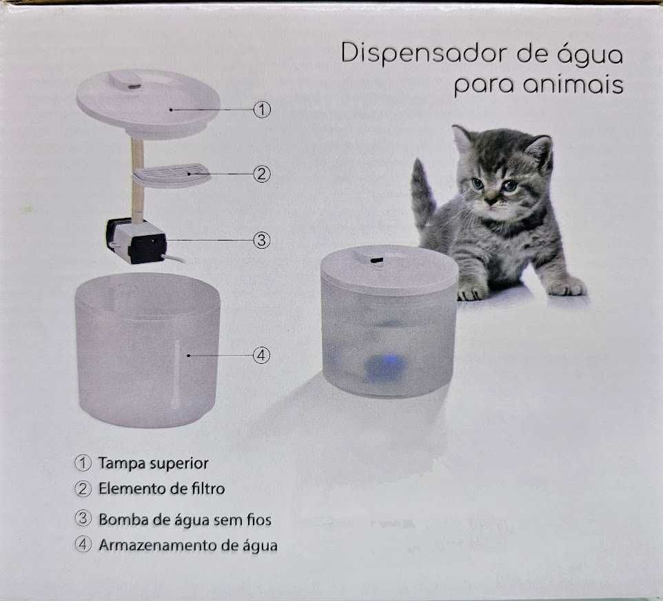 Fonte - Dispensador de Água para Animais, Cães e Gatos (novos)