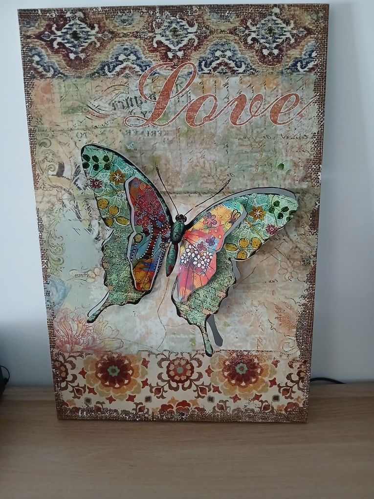 Quadro com borboleta
