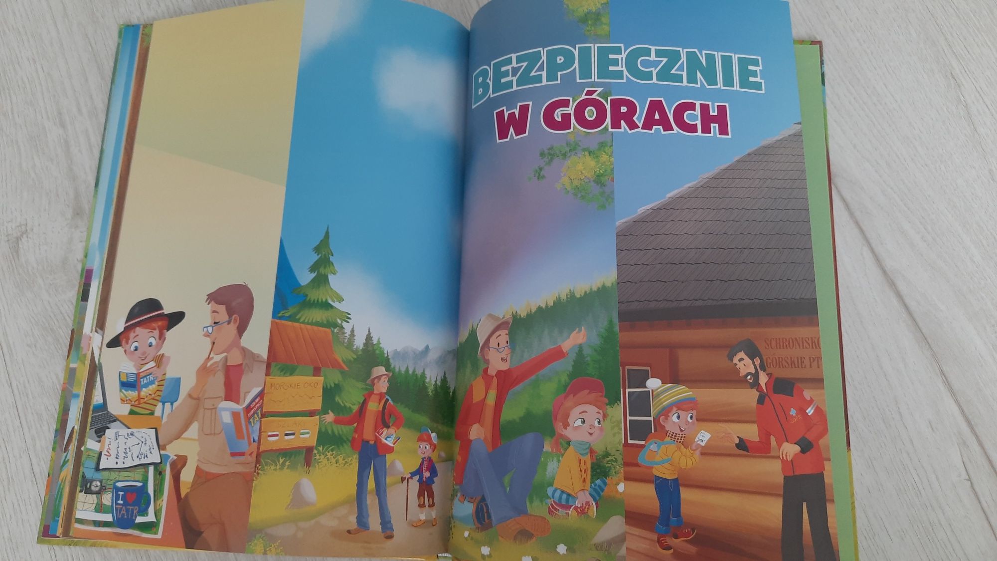 Jak Nowa ksiazeczka naukowa Bezpieczne dzieciaki w lesie górach nadWod