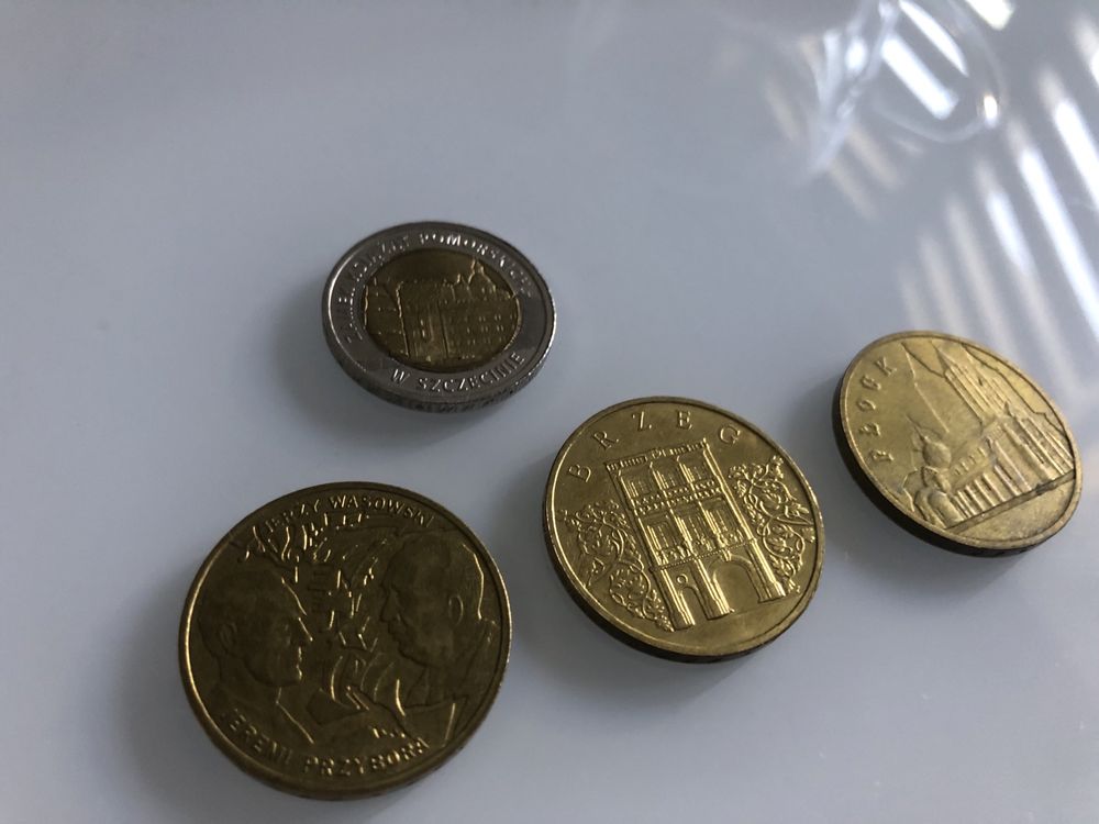 Monety 3x 2 zł i 5 zł