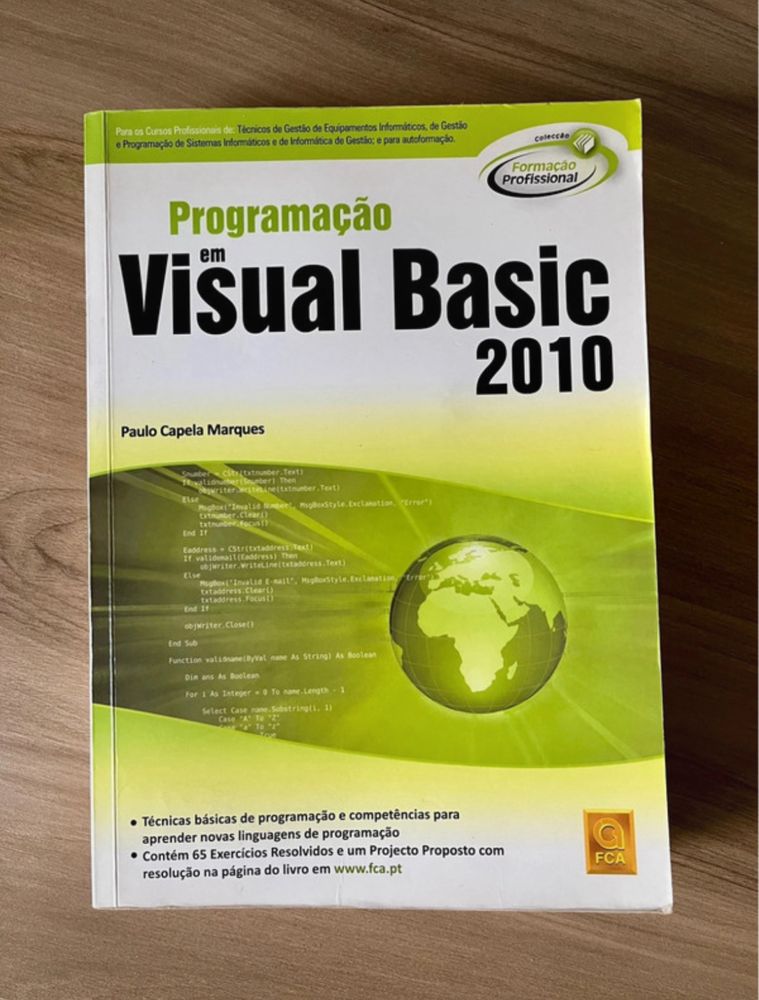 Programação em Visual Basic 2010 da Editora FCA