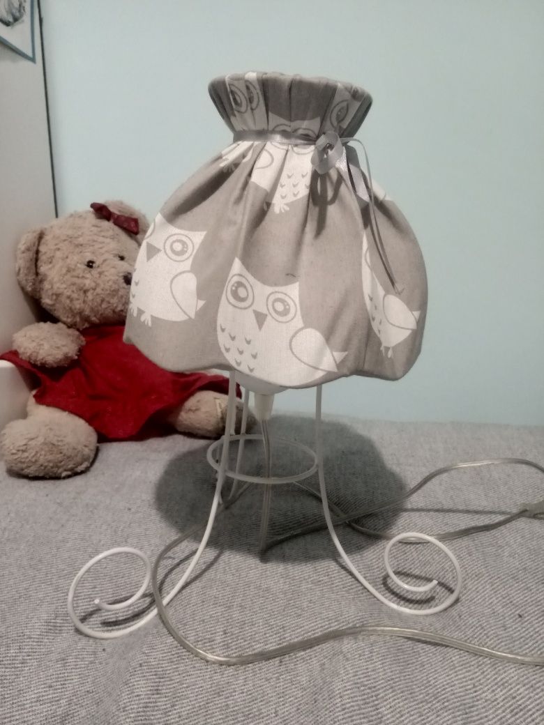 Lampka nocna + lampa wisząca Sowy