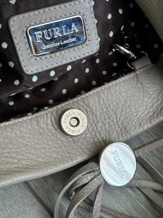 Шкіряна брендова сумка Фурла Furla кожаная сумочка шоппер оригінал