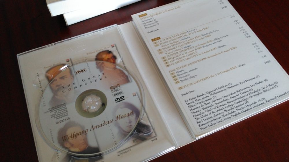 CD e DVD Mozart, Chopin e Beethoven