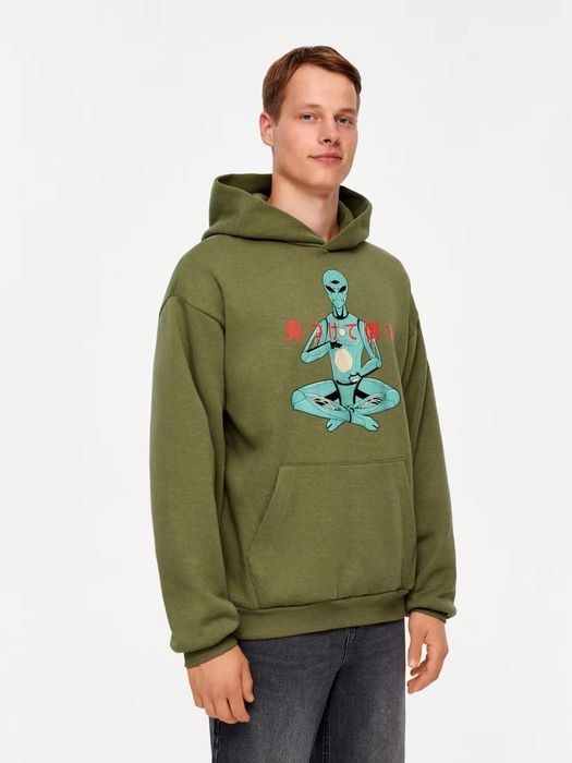Худі з принтом чоловіче