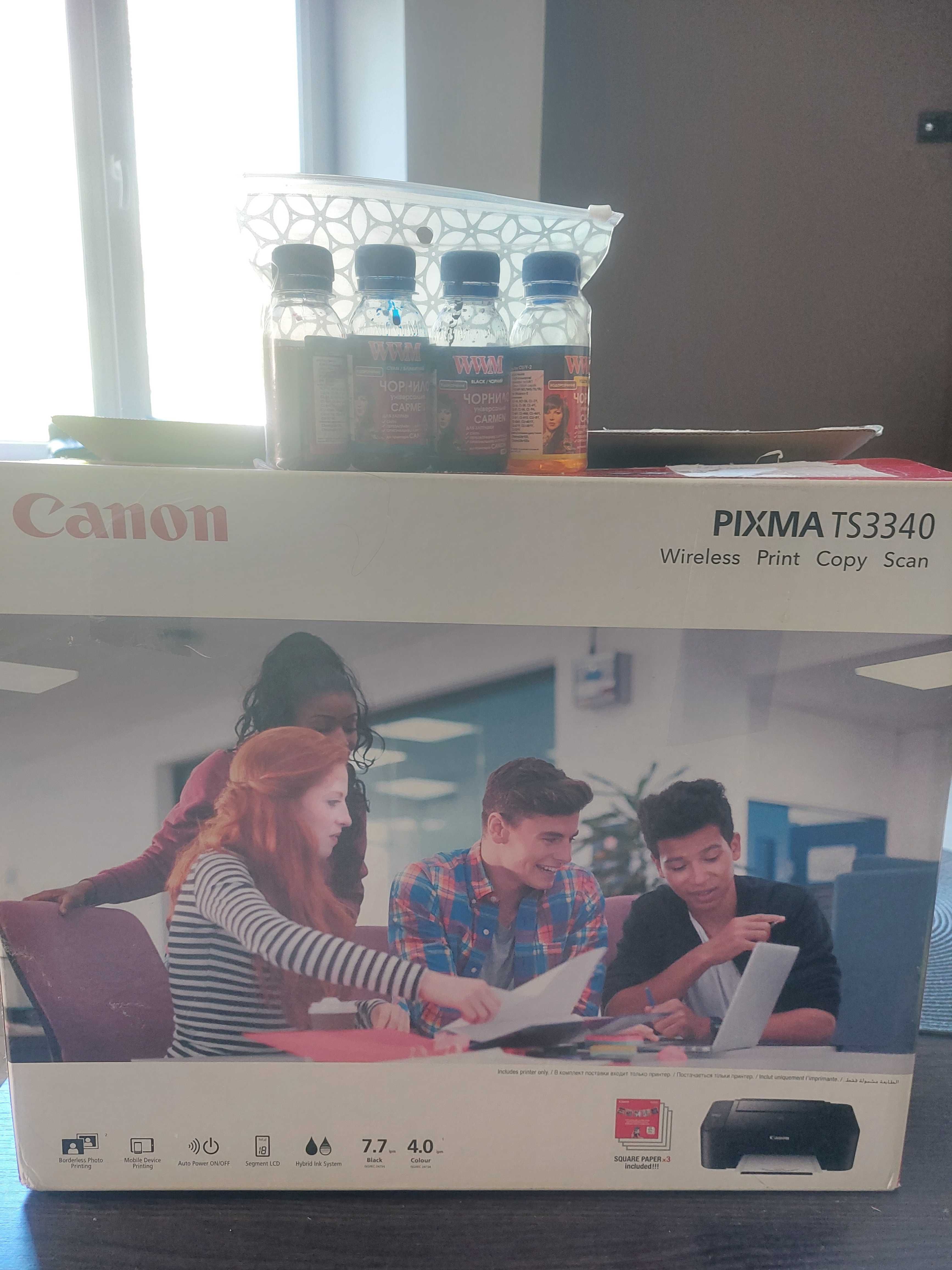 Принтер МФУ Canon Pixma TS3340, Wi Fi (3771C007AA / 3771C007BA)