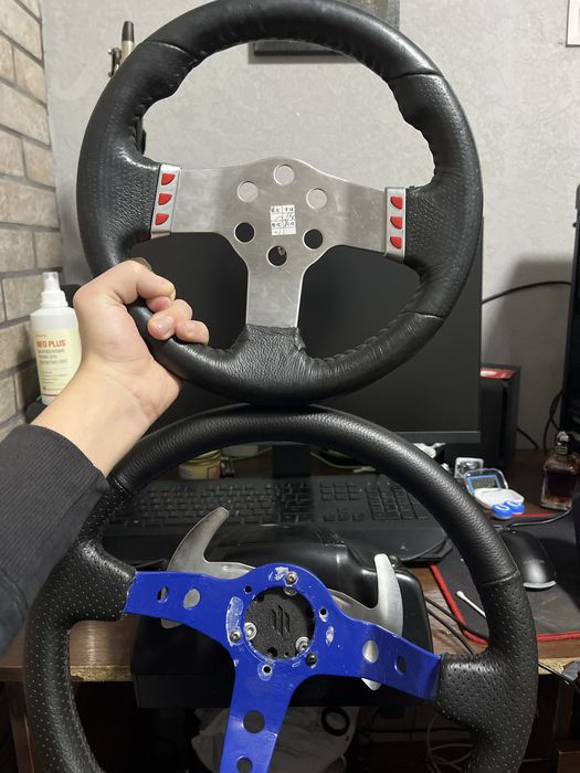 Logitech g27 + мод на руль і саме кермо збільшене