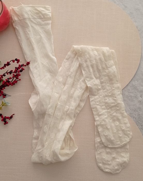 L xl białe rajstopy