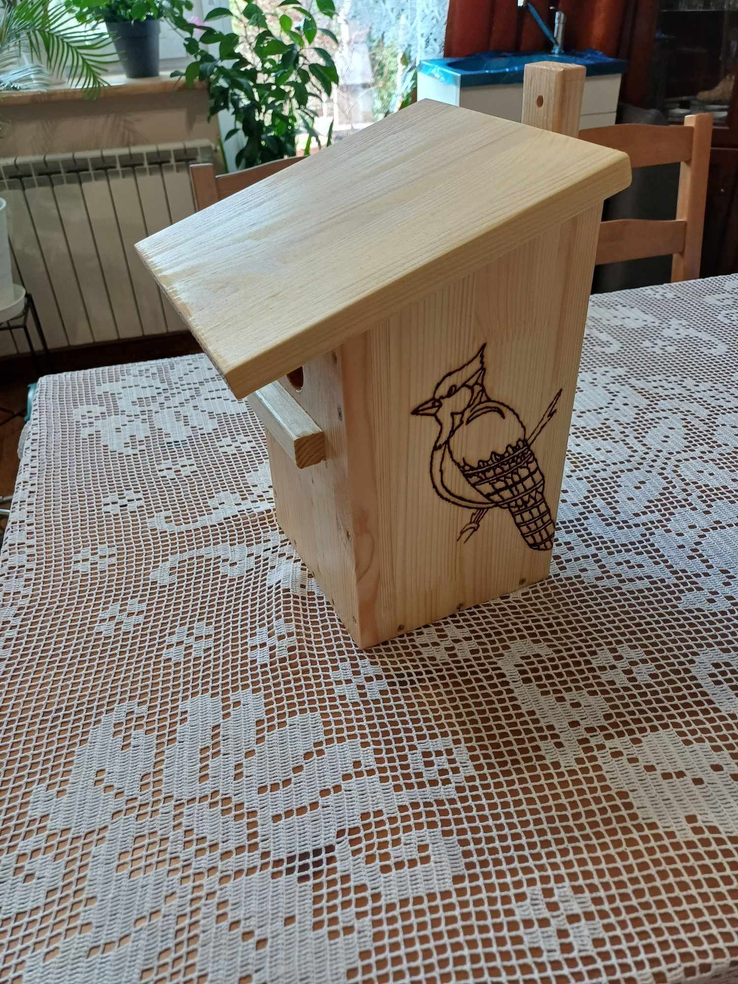 Budka lęgowa handmade, samodzielnie wypalane ptaszki