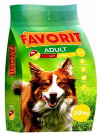 Sucha karma dla psa FAVORIT z drobiem i wołowiną 10kg