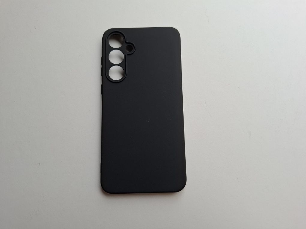 Capa de telemóvel em silicone preta para Samsung Galaxy A55 5G NOVA