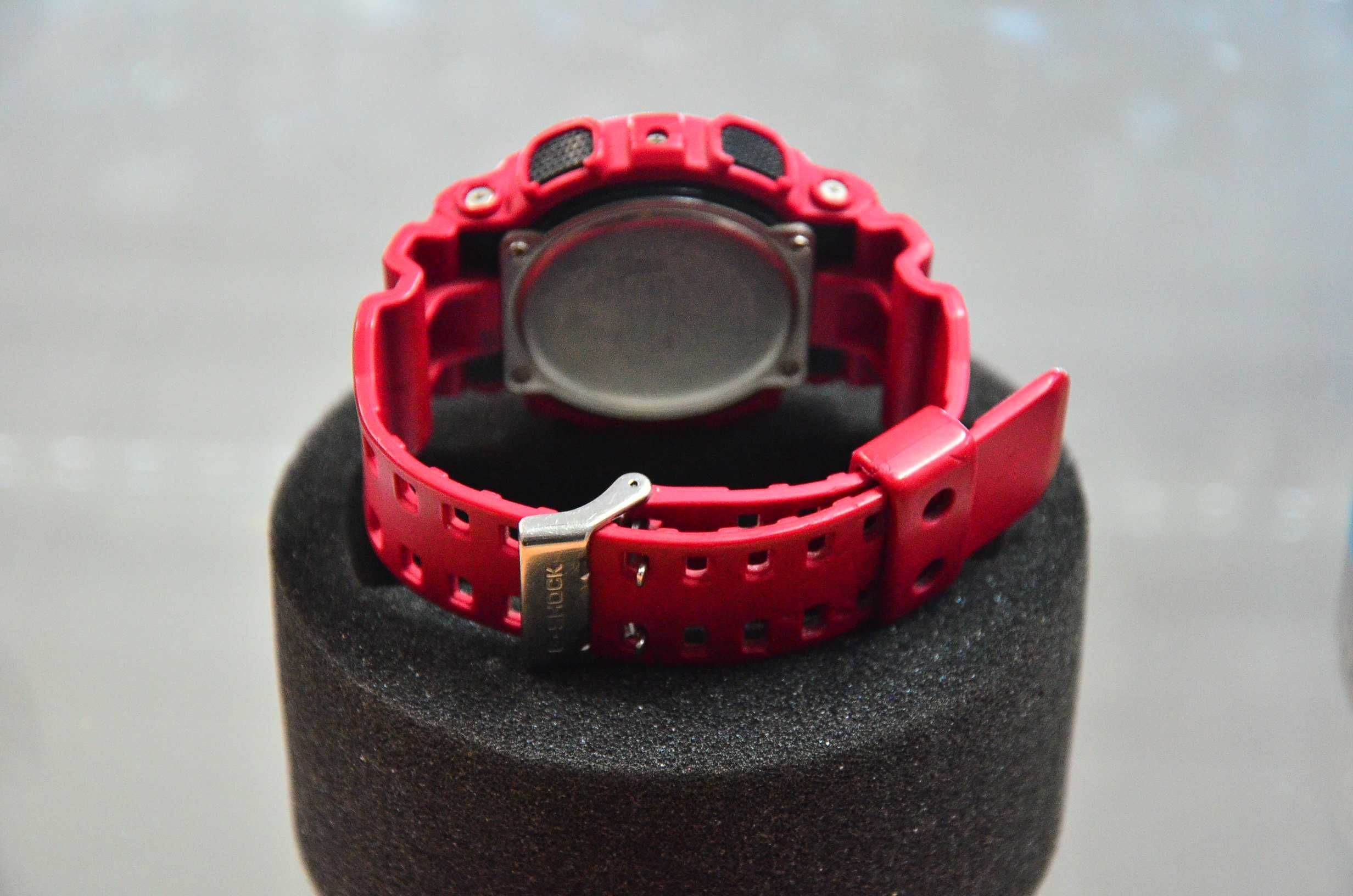 Zegarek CASIO G-SHOCK GA-100B Czerwony komis Madej Tarnów