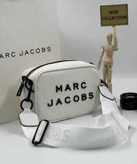 Torebka damska listonoszka Marc Jacobs pasek logowany