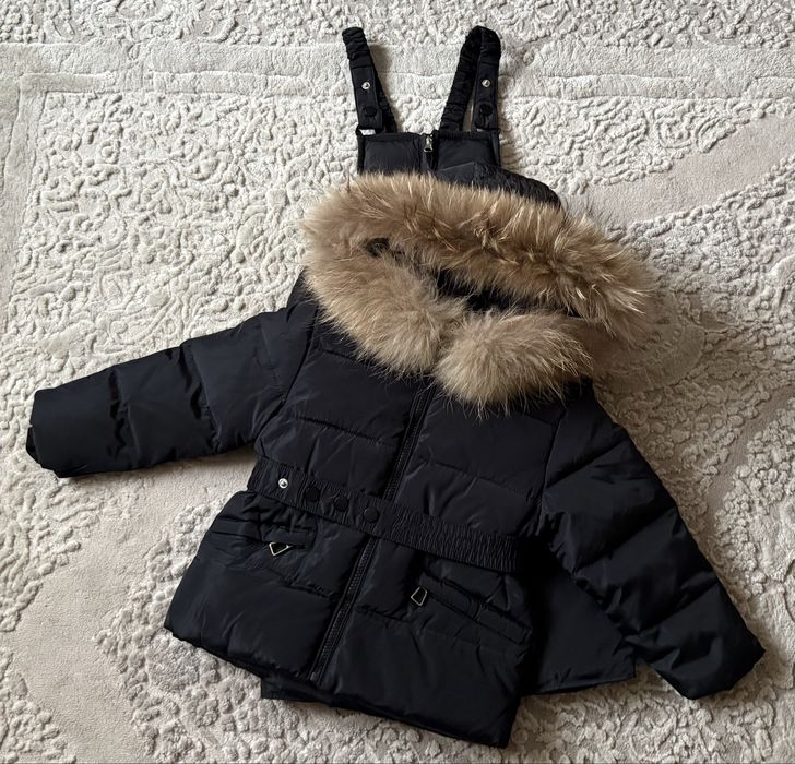 Дитячий зимовий костюм комбінезон на дівчинку 90-120 пух