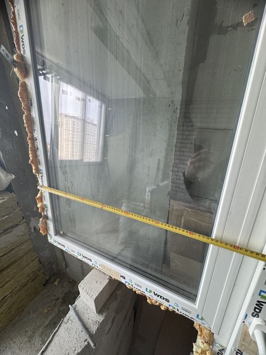 Балконный блок WDS металлопластиковый двухкамерный балконная рама окно