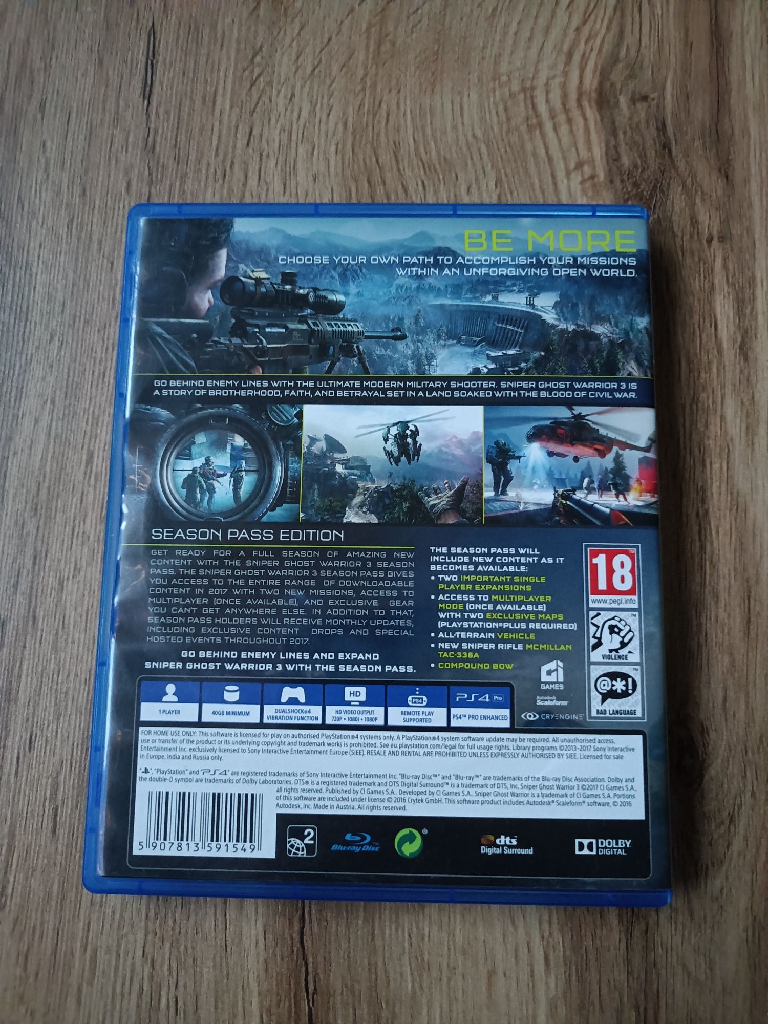 Sniper Ghost Warrior 3 PS4 (PL)