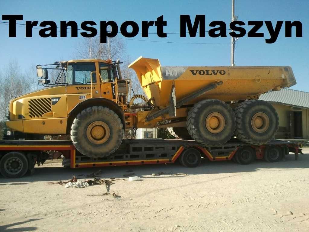 Niskopodwoziowy Ponadgabarytowy TRANSPORT MASZYN Rolniczych koparek